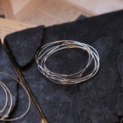 Bracelet Jonc Semainier Le Classique en or laminé 14K recyclé