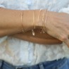 Jonc Billie - perles lisses rondes - Gold filled "or laminé" (585/1000)