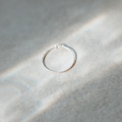 Anneau Simple scintillant - Ally - Argent 925 (argent recyclé)