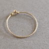 Anneau Simple scintillant - Ally - Gold filled "or laminé" (585/1000)