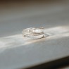 Bague multi-rangs  - Modèle Freya - Argent 925 (argent recyclé) - Bague 7 tours (semainier)