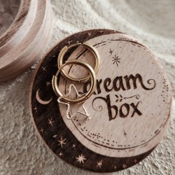 Créoles - Modèle Starlette scintillante gold filled "or laminé" (585/1000)