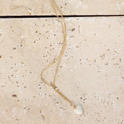 Collier court Mon Petit Coeur - Gold filled "or laminé" (585/1000)