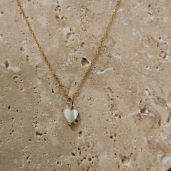 Collier court Mon Petit Coeur - Gold filled "or laminé" (585/1000)