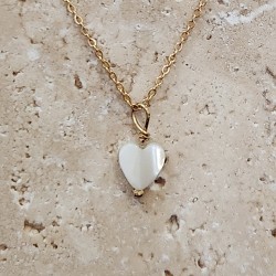 Collier court Mon Petit Coeur - Gold filled "or laminé" (585/1000)