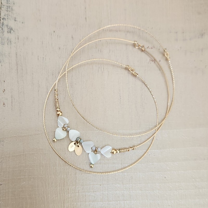 Lot 3 joncs Totem - Nacre