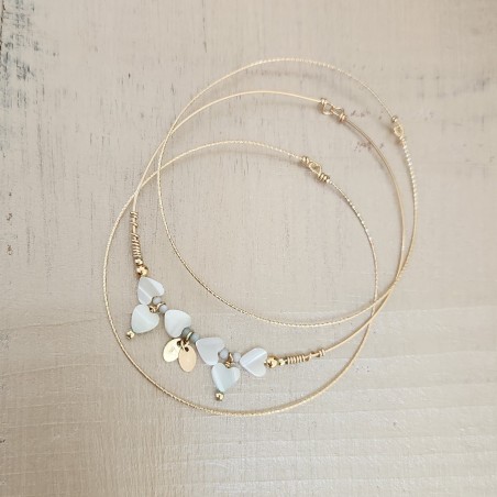 Lot 3 joncs Totem - Nacre