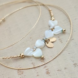 Lot 3 joncs Totem - Nacre