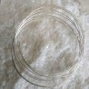 Semainier classique fil (fin) lisse argent massif