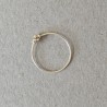 Anneau rigide un tour fil lisse rond or laminé 14k fait main modèle Tiggy