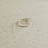 Bague multi anneaux fine en or gold filled de createur