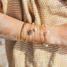 Bracelet femme bohème chic en gold filled 14K de la capsule L'Échappée Solaire