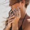Bijou de main Soline Turquoise & Gold Filled 14K | Éclats Nomades