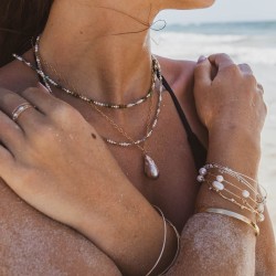 Collier Alba Perle Baroque & Gold Filled 14K | Éclats Nomades