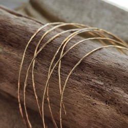 Joncs Martelés Gold Filled 14K | Éclats Nomades