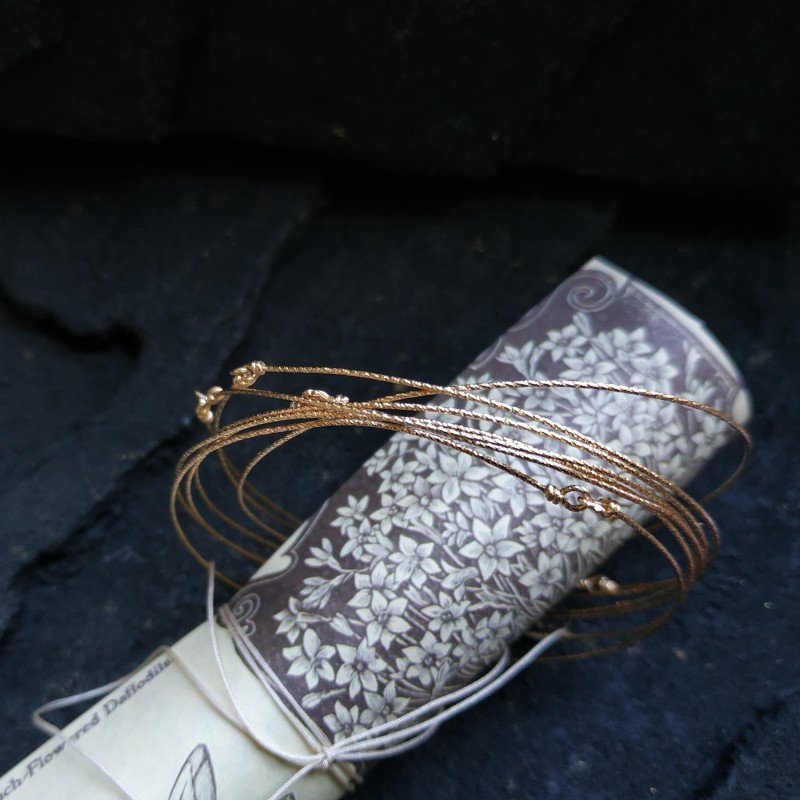 Semainier Sunshine - Gold filled "or laminé" (585/1000) -fin Semainier Sunshine - Gold filled "or laminé" (585/1000) -fin