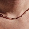 Collier Blossom Sienna Grenat & Gold Filled 14k | Éclats Nomades   Copier
